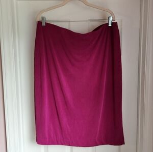 Express Plum Pencil Skirt, Midi, Size XL